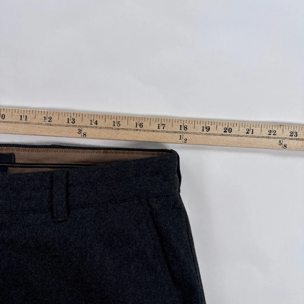Banana Republic Mens Cargo Pants 36x34 Grey Dawson Wool Blend Hem 36x30